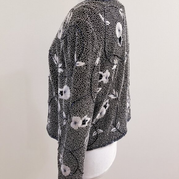 90s Vintage Adrianna Papell Occasions Jacket and Shell Set - PM - Picture 3 of 6